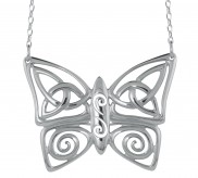 Celtic Butterfly Necklet with Celtic Knots and Spirals 2245