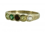Family Colours 5 Stone Ring - 1305