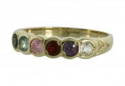 Family Colours 6 Stone Ring -1306