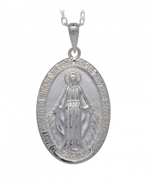 Silver Miraculous Medal 6053